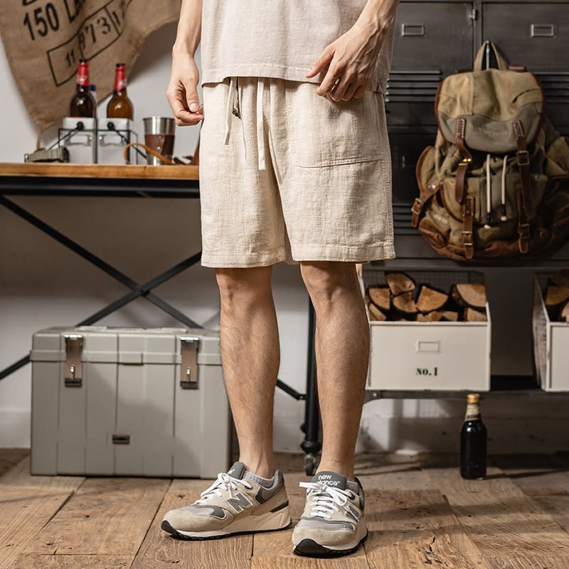 Summer Moisture Absorption Breathable And Loose Casual Men's Pants view 3