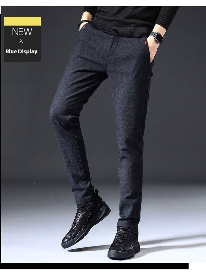 Style Autumn Brushed Casual Straight Business Middle-aged Father Men's All-matching Slim-fitting Long Pants view 13