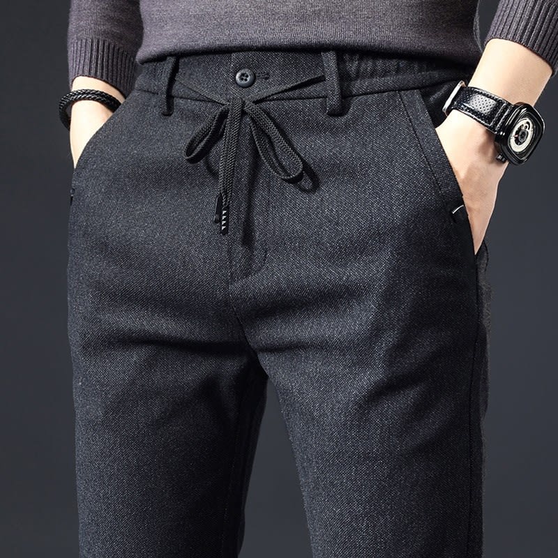 Style Autumn Brushed Casual Straight Business Middle-aged Father Men's All-matching Slim-fitting Long Pants view 16