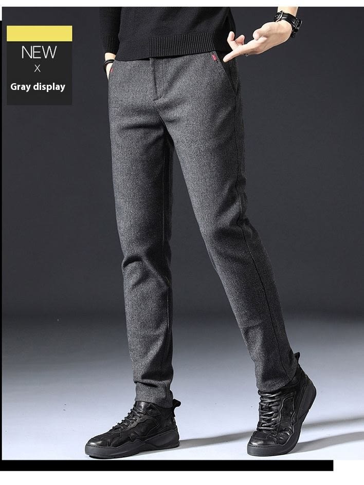 Style Autumn Brushed Casual Straight Business Middle-aged Father Men's All-matching Slim-fitting Long Pants view 7