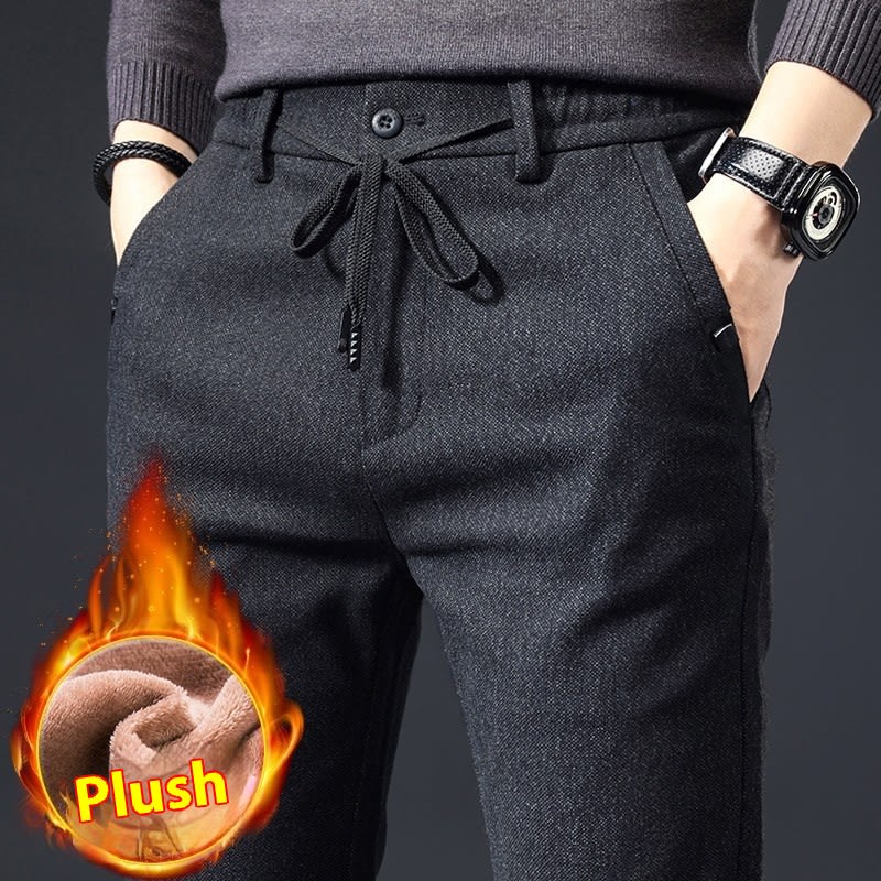 Style Autumn Brushed Casual Straight Business Middle-aged Father Men's All-matching Slim-fitting Long Pants view 9