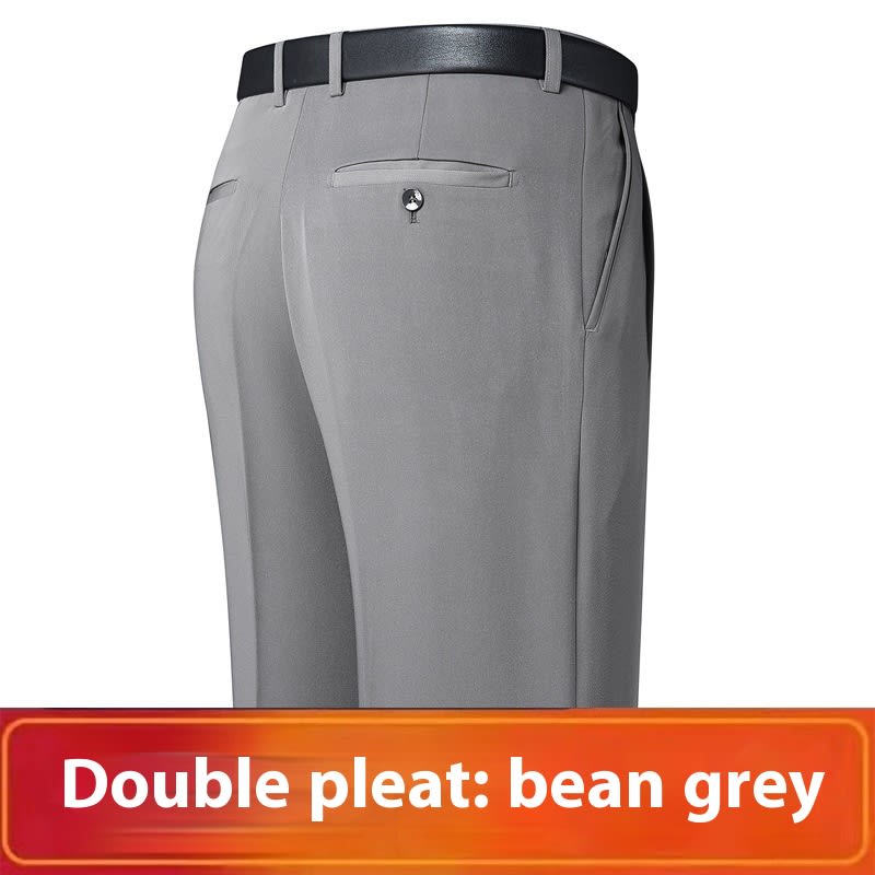 Men's Middle-aged And Elderly Suit Pants Plus-sized Plus Size High Waist view 4
