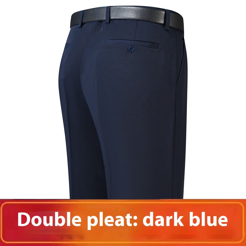 Men's Middle-aged And Elderly Suit Pants Plus-sized Plus Size High Waist view 6