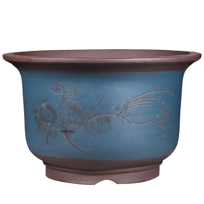 Purple Sand Extra Large-sized Large-diameter Ceramic Flower Pot For Planting Green Radish Trees view 8