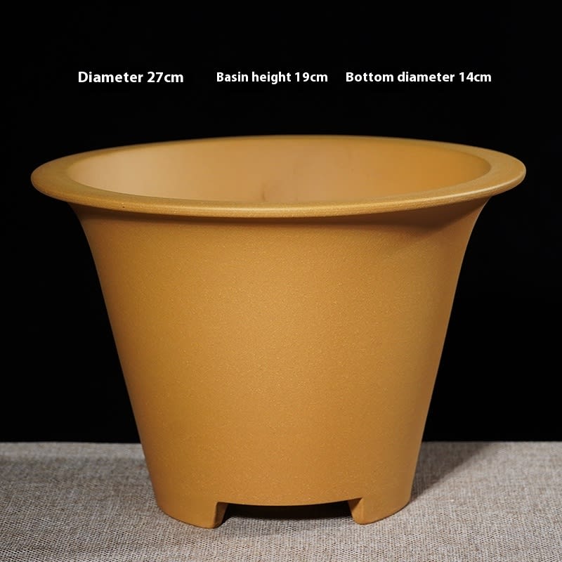 Purple Sand Extra Large-sized Large-diameter Ceramic Flower Pot For Planting Green Radish Trees