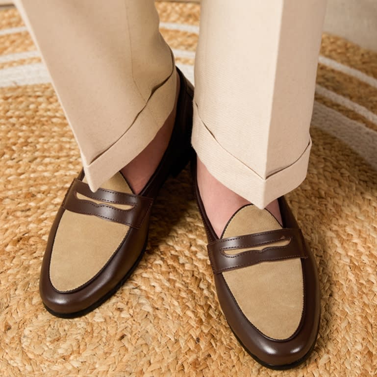 Loafers Belgium Champagne British Style Casual view 3