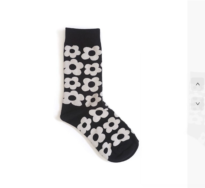 Cute cartoon flower socks cotton girl in stockings view 9