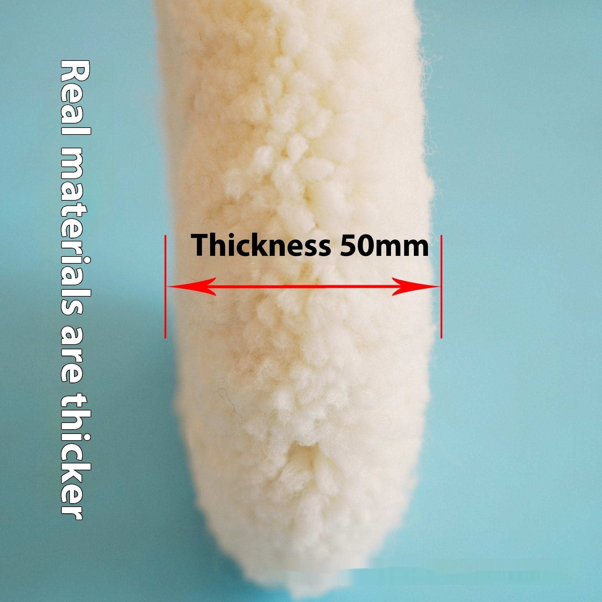 8-inch Thick Pure Polishing Wheel Thread Car Paint Mirror Polishing Double-sided Wool Ball view 4