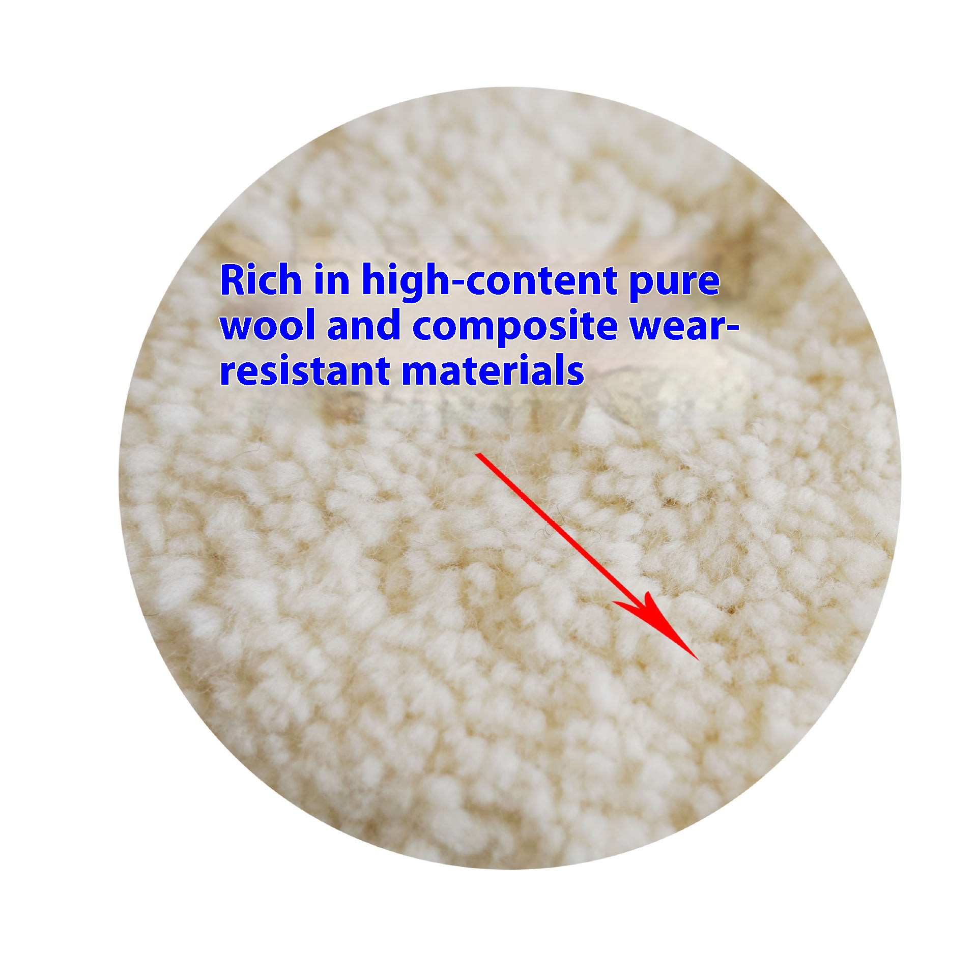 8-inch Thick Pure Polishing Wheel Thread Car Paint Mirror Polishing Double-sided Wool Ball view 2