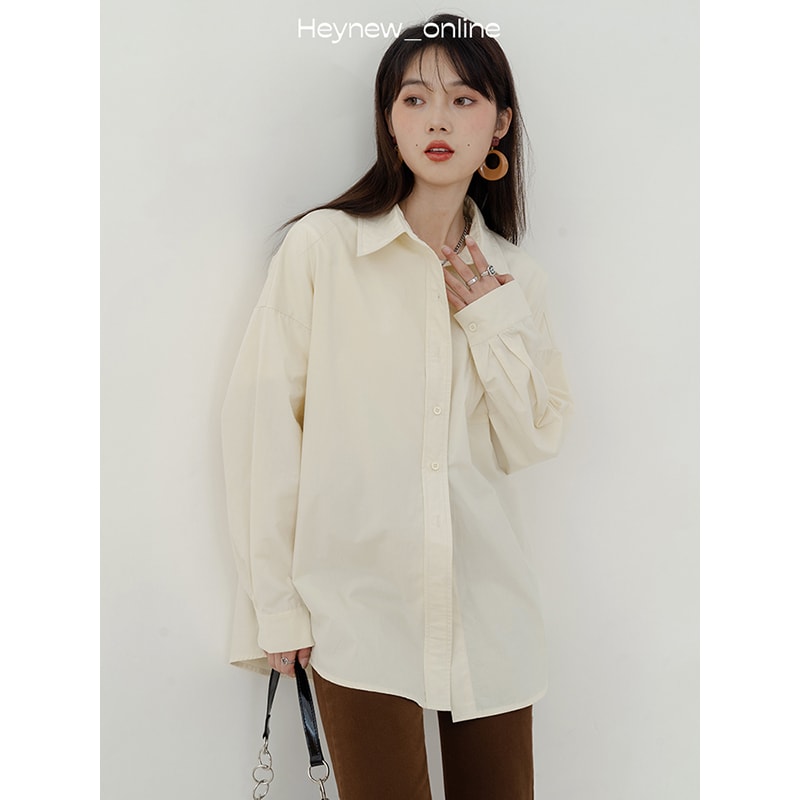 Solid Color Shirt For Women Casual Fashion All-matching view 8