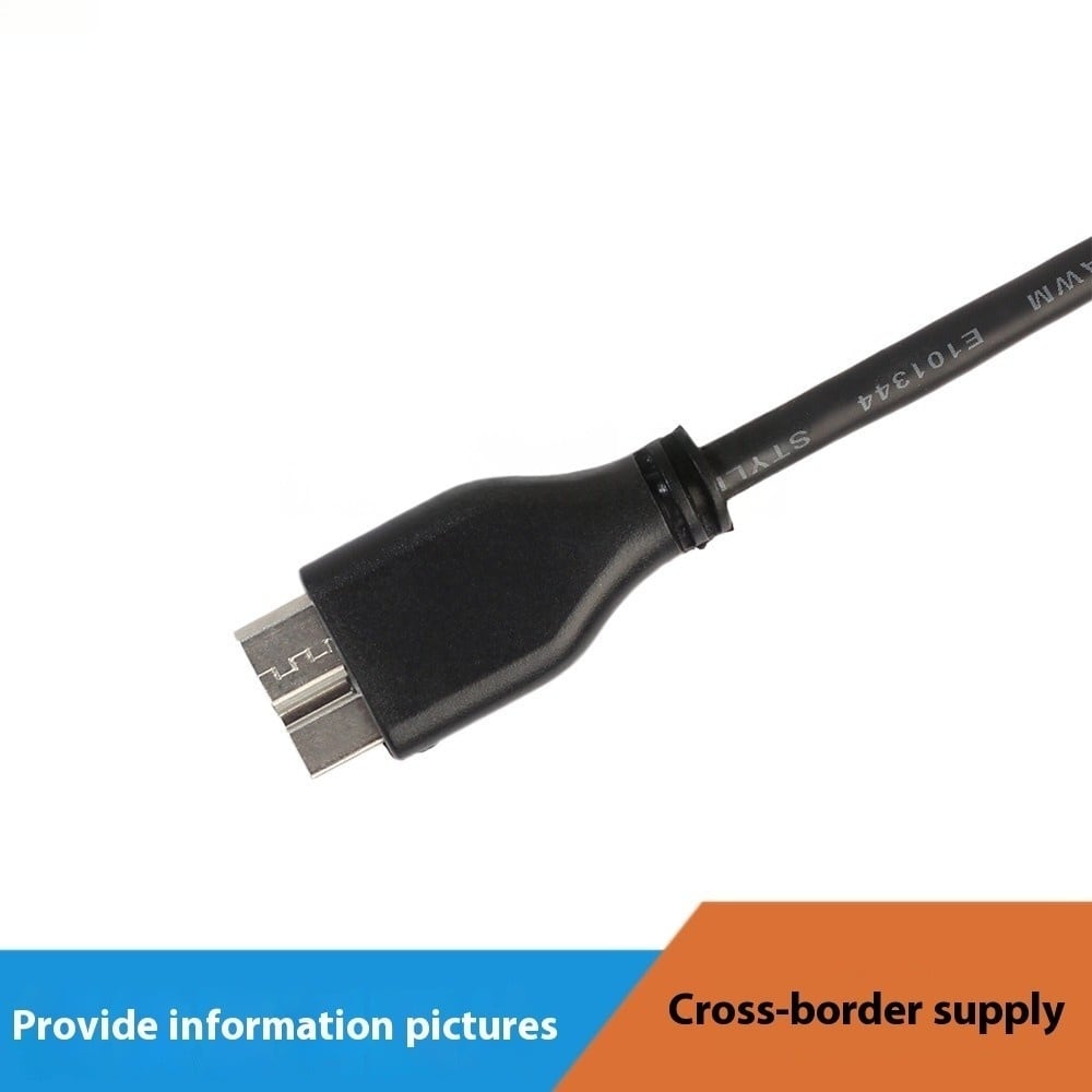 Black USB Revolution Laptop Mobile Hard-disc Connecting Line Copper view 2
