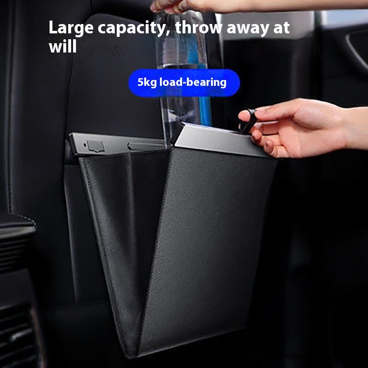 Car Leather Waterproof Garbage Bag view 5