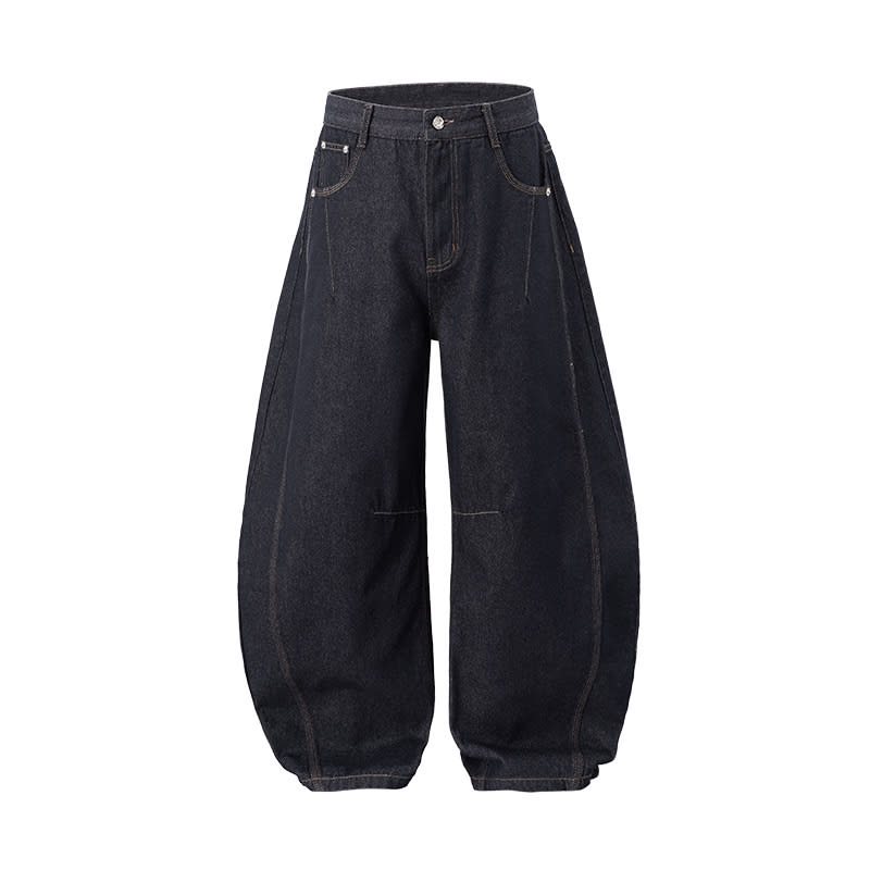Fashion American Wide Leg Denim Trousers Men view 7