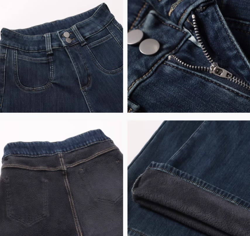 Women's Vintage Blue High Waist Jeans view 5
