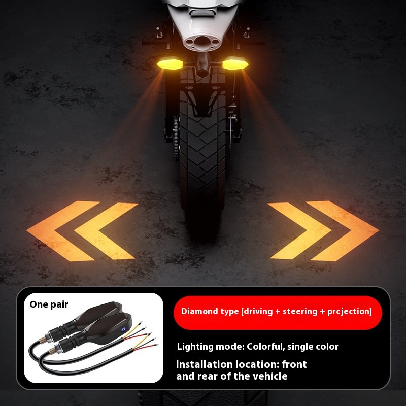 Motorcycle Projection Turn Light LED Turn Highlight Warning Light view 5