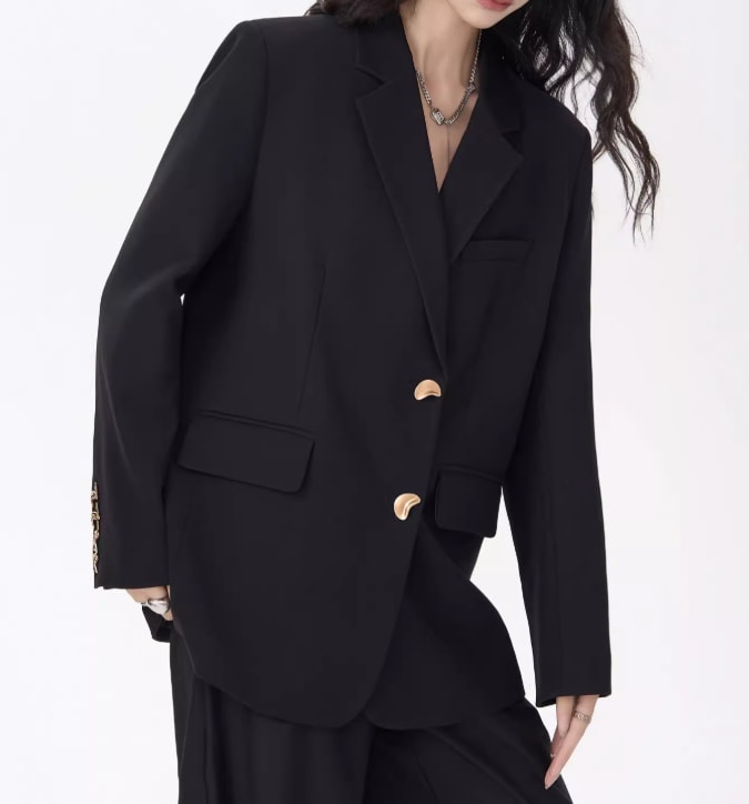 Korean Style Hot Girl Design Loose Small Business Suit Coat view 1