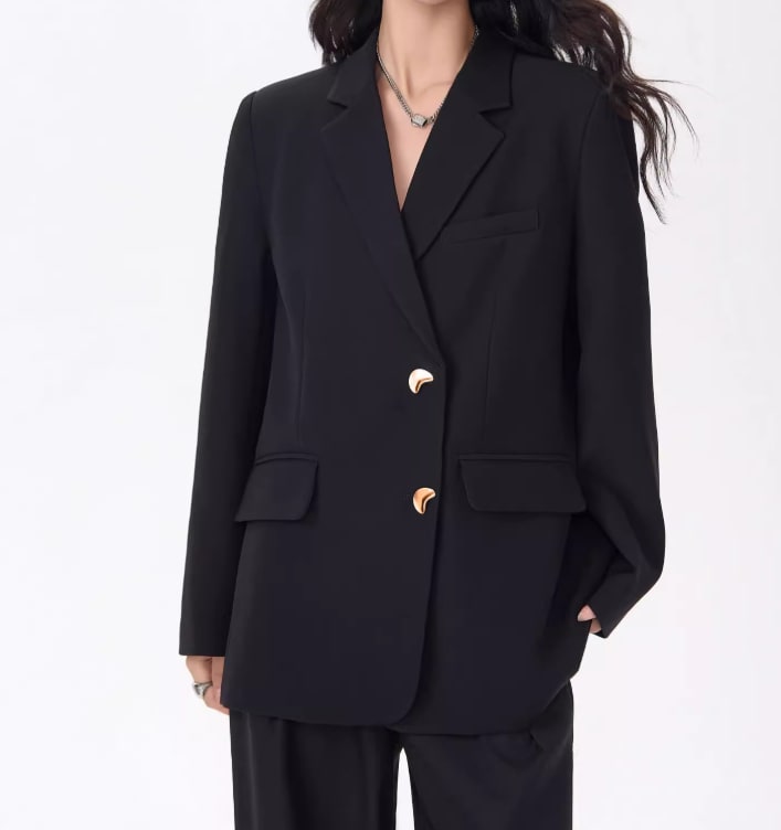 Korean Style Hot Girl Design Loose Small Business Suit Coat view 2