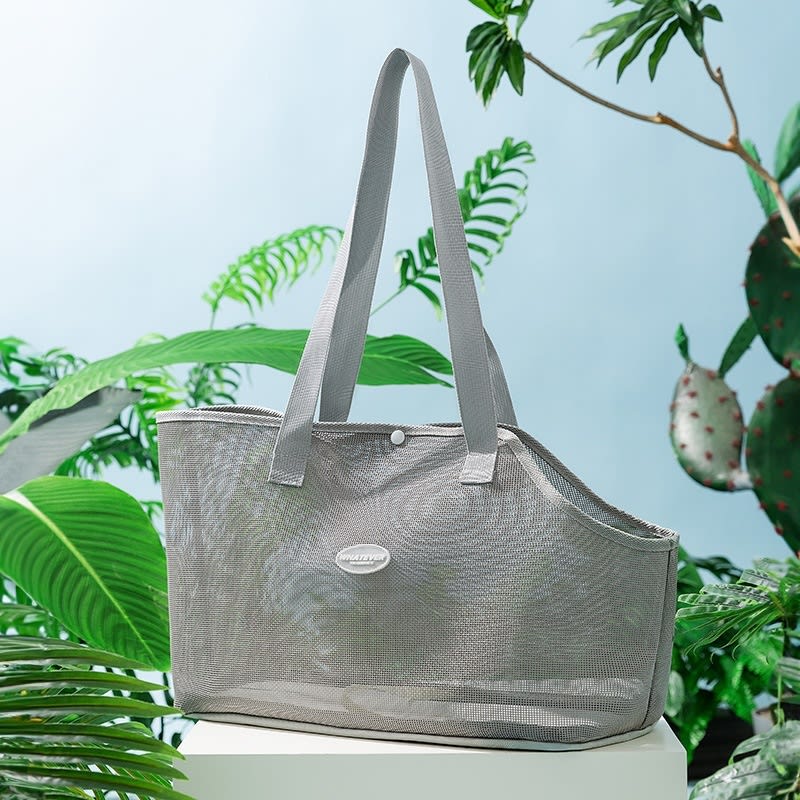Spring And Summer Cat Out Breathable Mesh Crossbody Hand Bag view 3