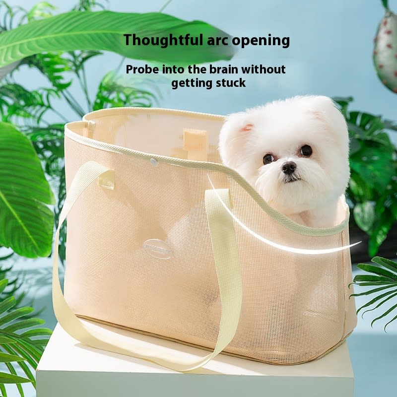 Spring And Summer Cat Out Breathable Mesh Crossbody Hand Bag view 6
