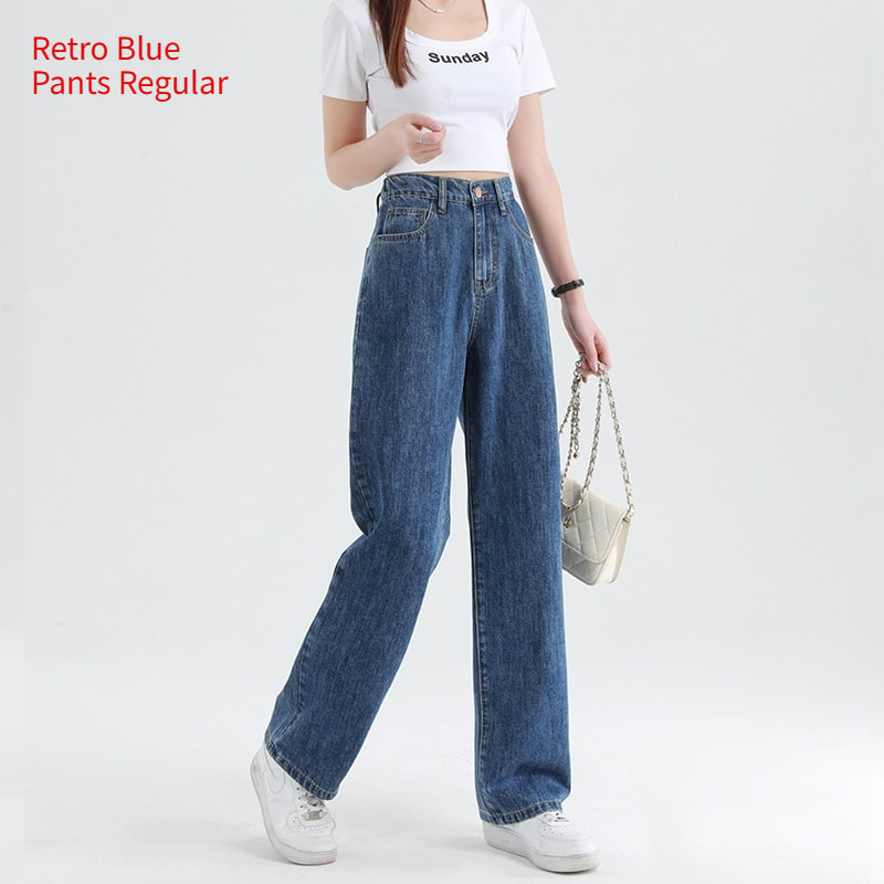 Summer Thin Elastic Waisted Jeans For Women view 9