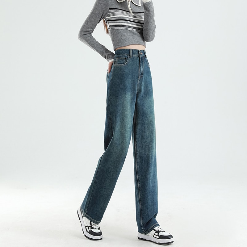 Summer Thin Elastic Waisted Jeans For Women view 2