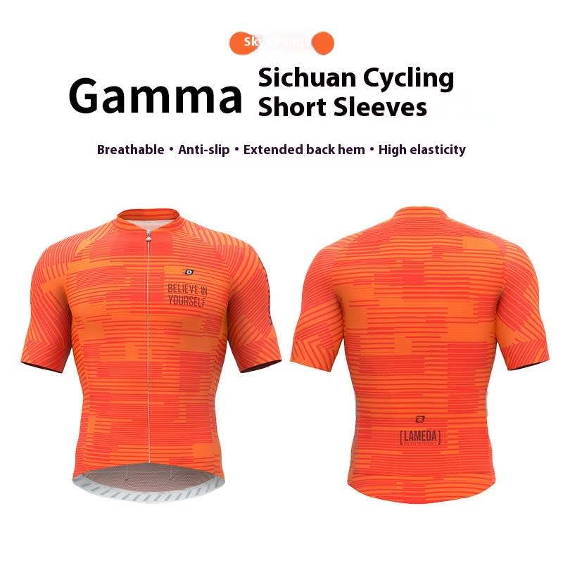 Short-sleeve Cycling Clothes Top Mountain Highway Vehicle Bicycle Breathable Sports view 2