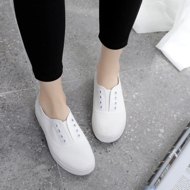 Low-top Canvas Shoes Students Flat Casual view 2
