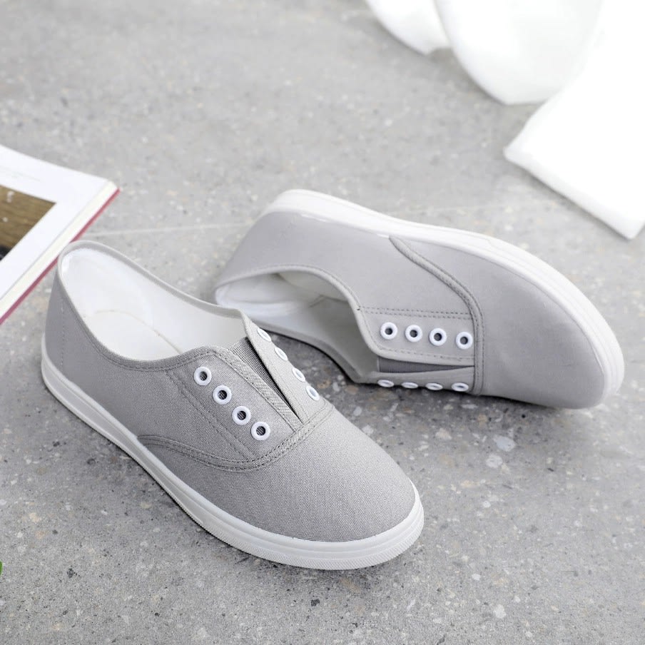 Low-top Canvas Shoes Students Flat Casual view 1