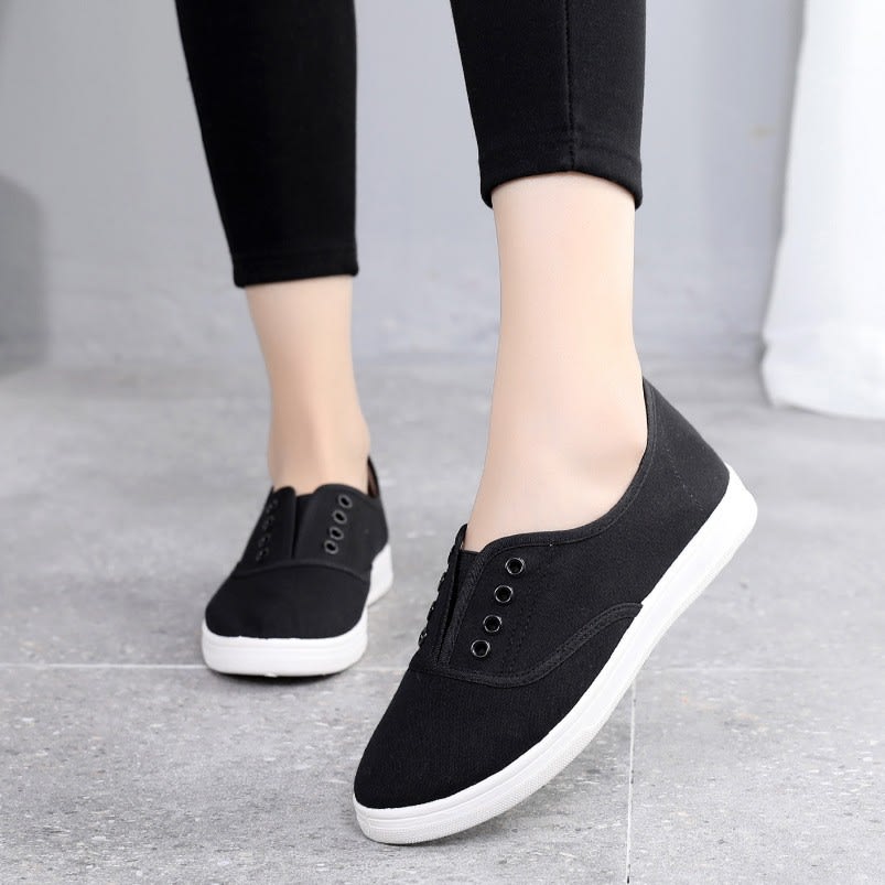 Low-top Canvas Shoes Students Flat Casual view 5