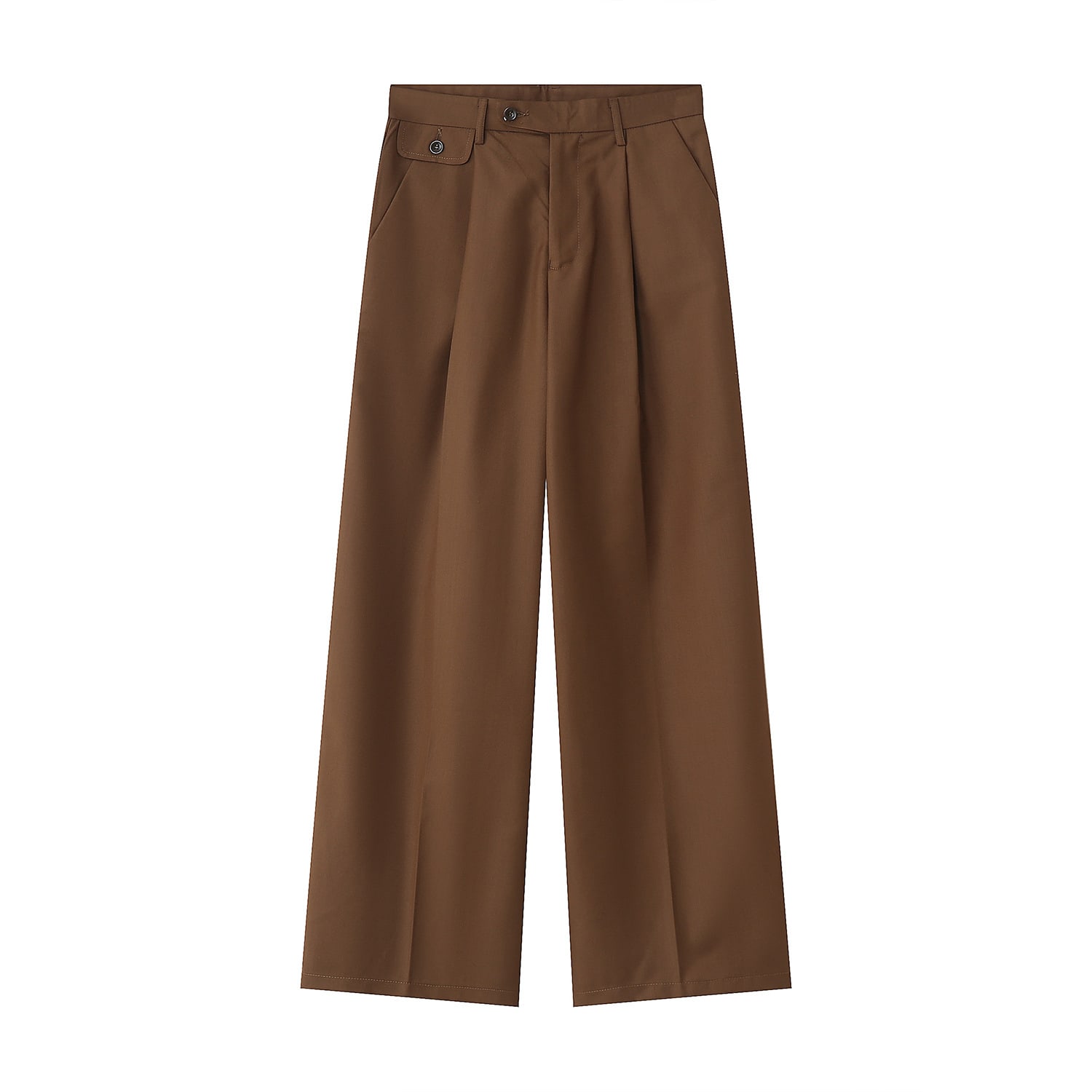 Men's Clothing Casual Suit Pants Straight Retro Simple view 3