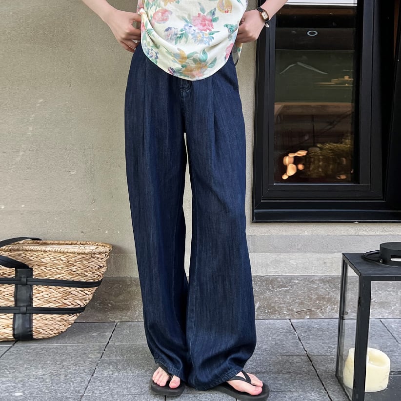 Breathable Cool High Waist Wide Leg Mopping Casual Pants view 2