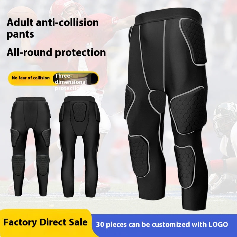Knee Anti-collision Compression Pants Tight Sports Protective Gear Training Pant view 2
