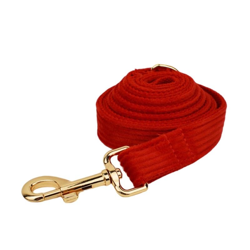 Corduroy Pet Collar Traction Rope view 8