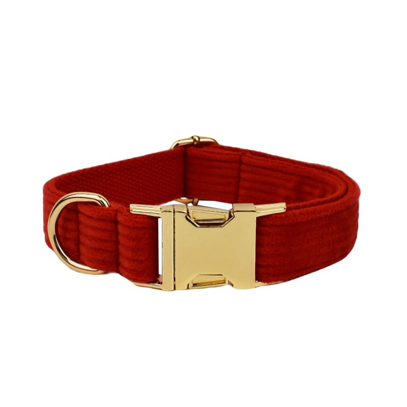 Corduroy Pet Collar Traction Rope view 5