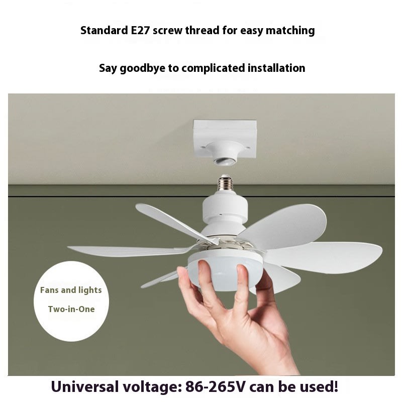 E27 Base LED Ceiling Fan Light With Remote Control 3 Color Lights Dimmable Lamp For Living Room Home Decor view 11