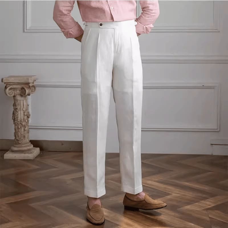 Business Casual Breathable High Waist Straight Pants view 1