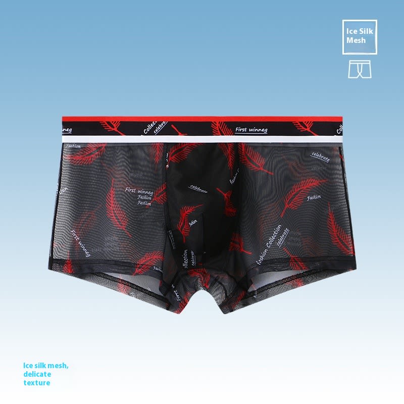Mesh Ultra-thin Breathable Men's Boxer Shorts view 3