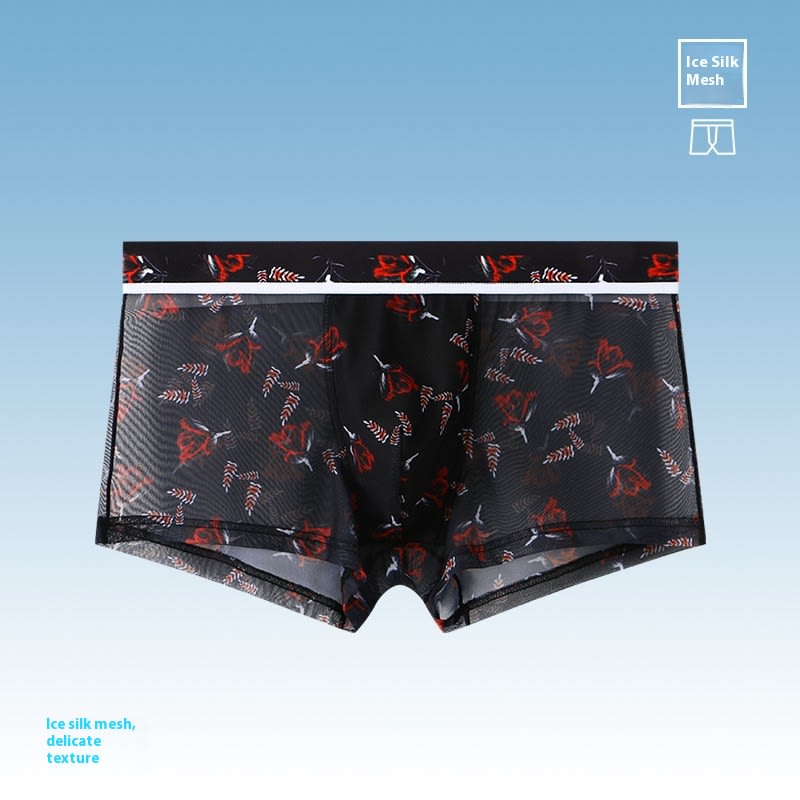 Mesh Ultra-thin Breathable Men's Boxer Shorts view 7