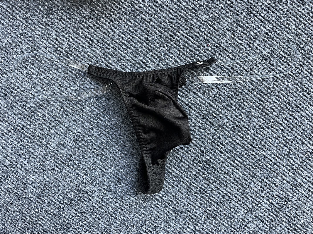 Invisible Transparent Belt Low Waist Pouch Underpants view 7