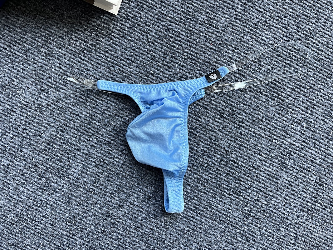 Invisible Transparent Belt Low Waist Pouch Underpants view 2