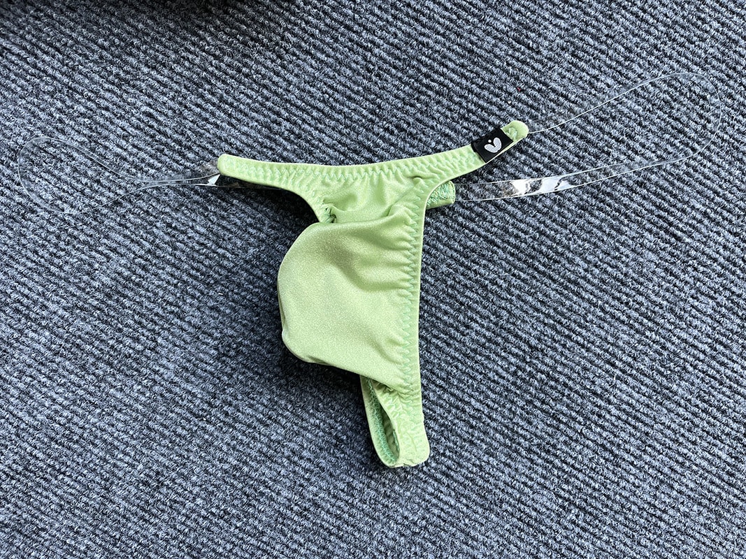 Invisible Transparent Belt Low Waist Pouch Underpants view 3