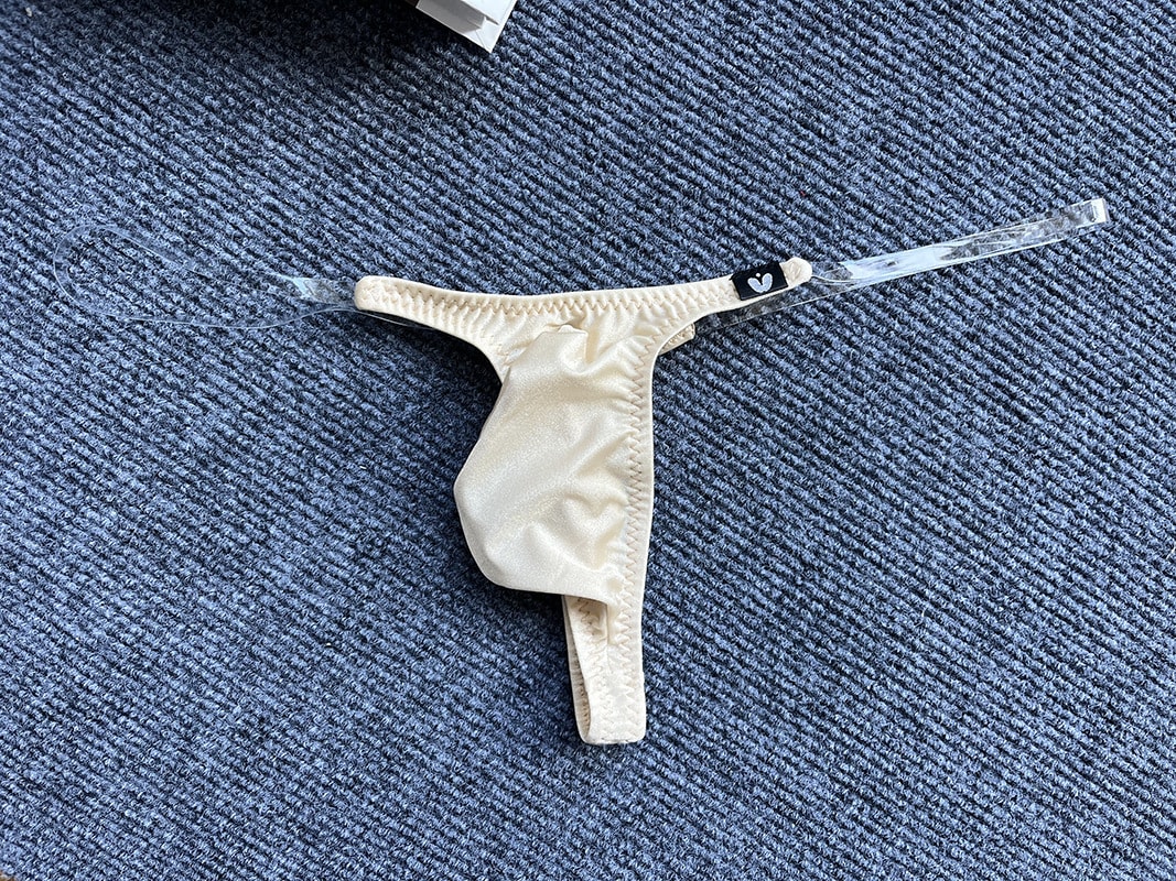 Invisible Transparent Belt Low Waist Pouch Underpants view 5