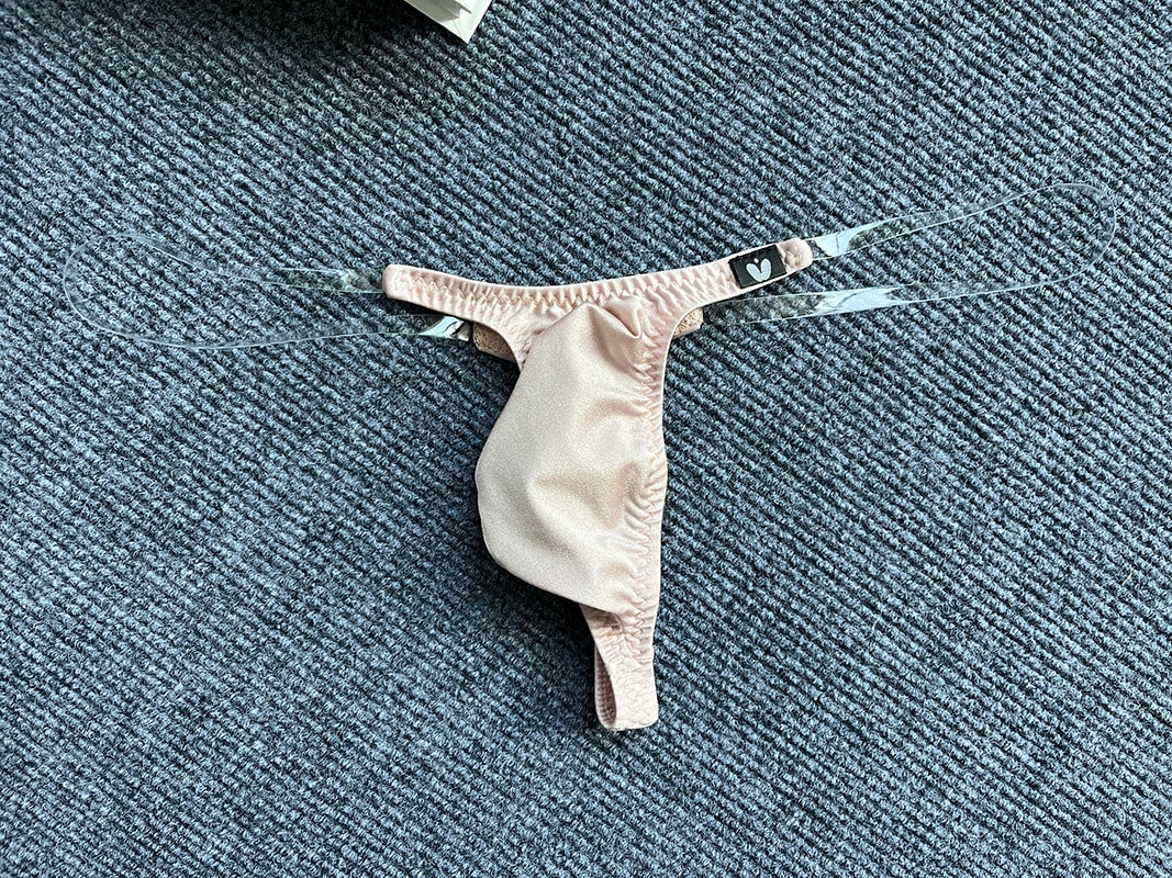 Invisible Transparent Belt Low Waist Pouch Underpants view 6