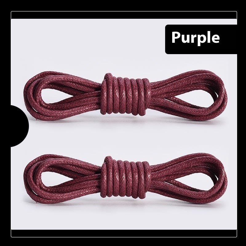 Leather Shoes Boots Wax Rope Round Shoelace A Pair view 11