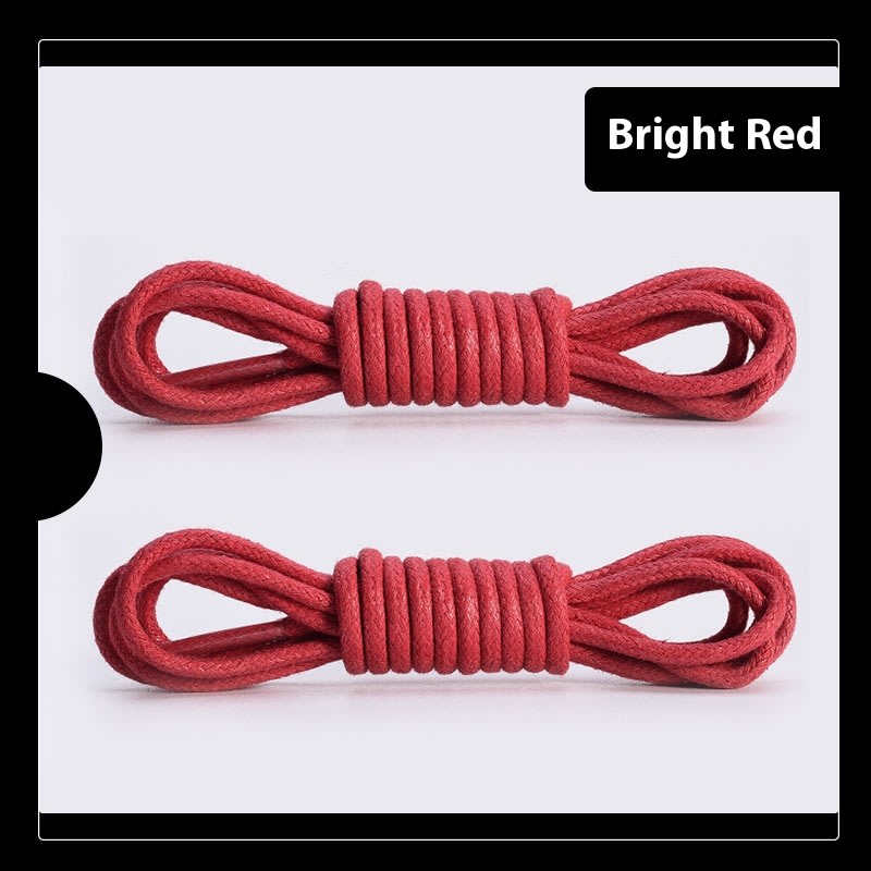 Leather Shoes Boots Wax Rope Round Shoelace A Pair view 2