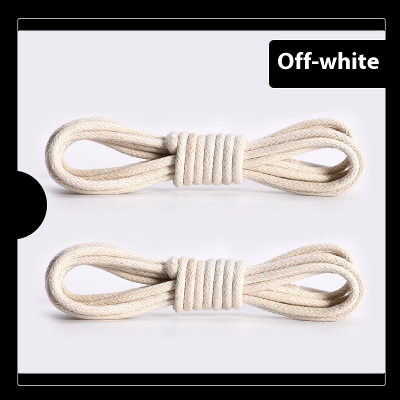 Leather Shoes Boots Wax Rope Round Shoelace A Pair view 3