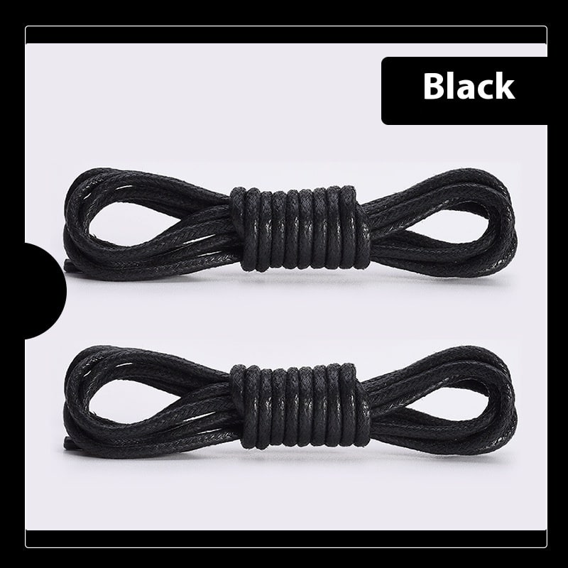 Leather Shoes Boots Wax Rope Round Shoelace A Pair view 6