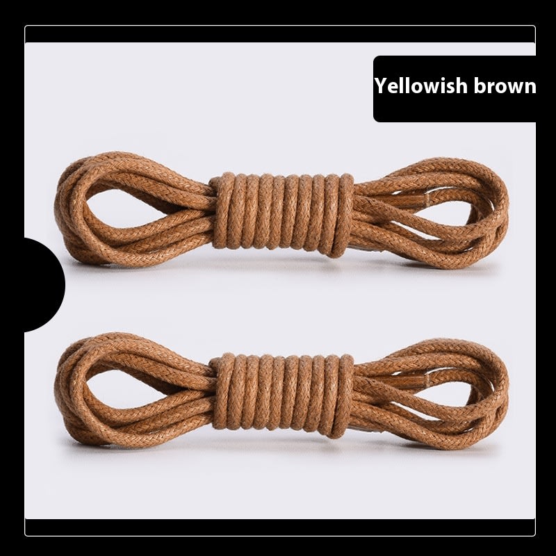 Leather Shoes Boots Wax Rope Round Shoelace A Pair view 8