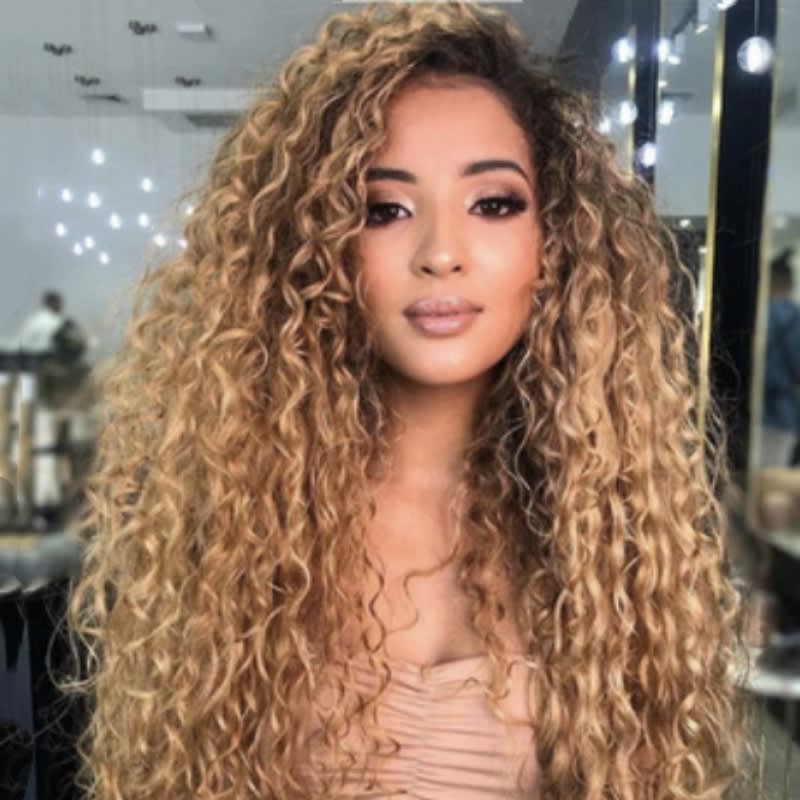 African curly hair curlers with long curly hair view 4