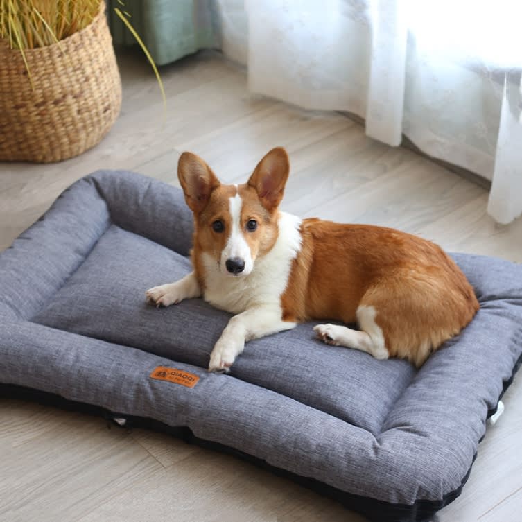Cotton pad removable and washable sleeping pet floor mat view 8